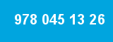 978 045 13 26